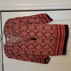 NWOT Multi-colored blouse, Sz S